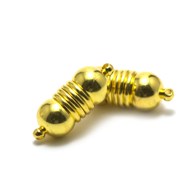 Cylindre grand motif 26x10 mm doré