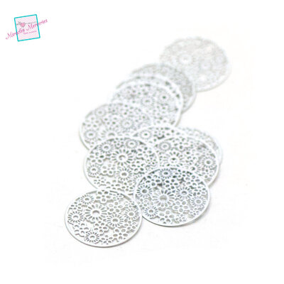 cercle fleur blanc