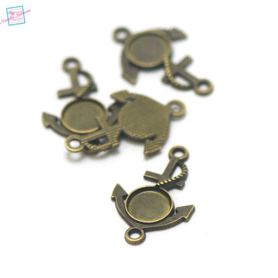 0013 rond 8 mm ancre bronze