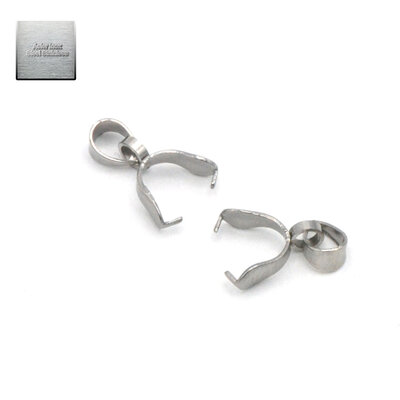 bélière à pince lisse 15x10x3 mm