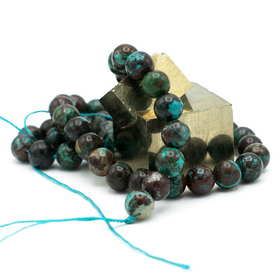 chrysocolle de pérou 8 mm