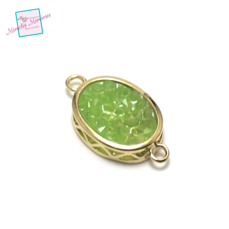 Broche Branche Arbre Belle Epoque Avec Perle Et Agate Verte - Dorée, Sans Marque