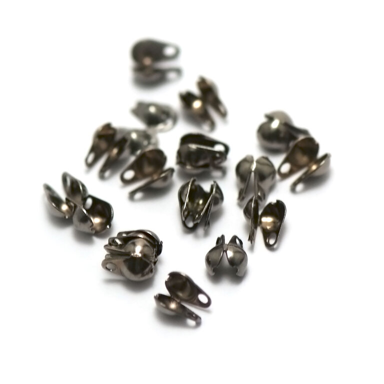 Lot De 40 Embouts Cache-nœuds Métal - Argenté, Bronze, Doré, Cuivre - 10x8mm - Neuf