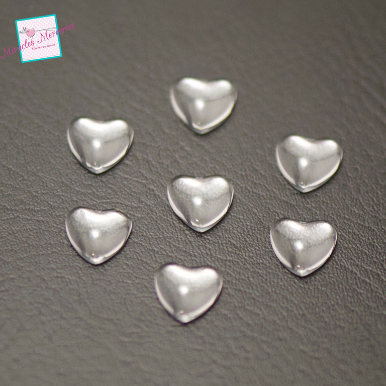 200 Cabochons Verre Transparent 8 Mm – Ronds Pour Bijoux, Boucles D’oreilles Et Colliers