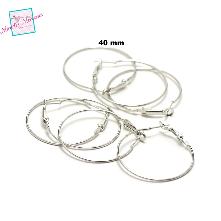 BOUCLE D'OREILLE CLIP 1/2 SPHERE METAL GRIS ARGENTE, BRILLANTE avec mini boule