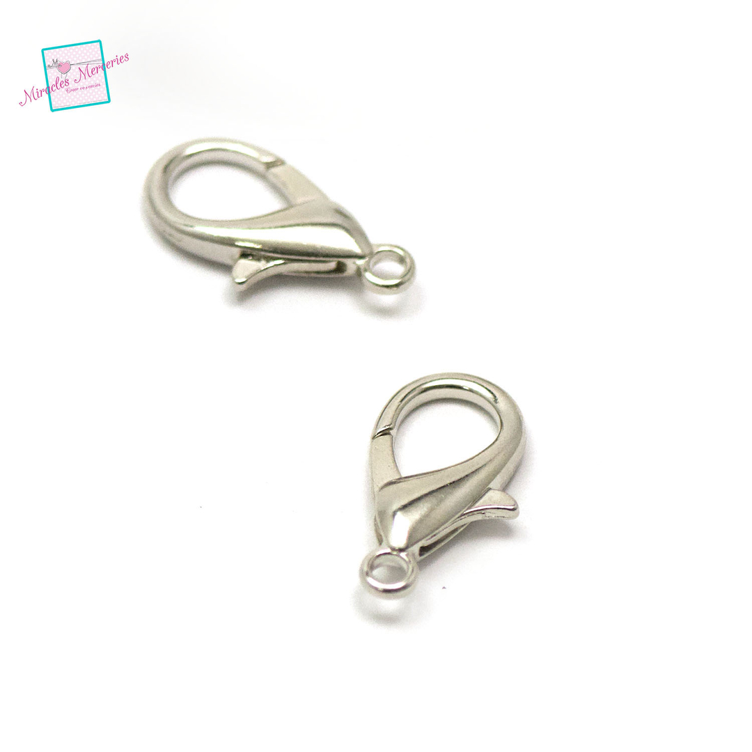 Wuuycoky Lot De 30 Fermoirs Mousquetons Pivotants Ovales Avec Anneau De