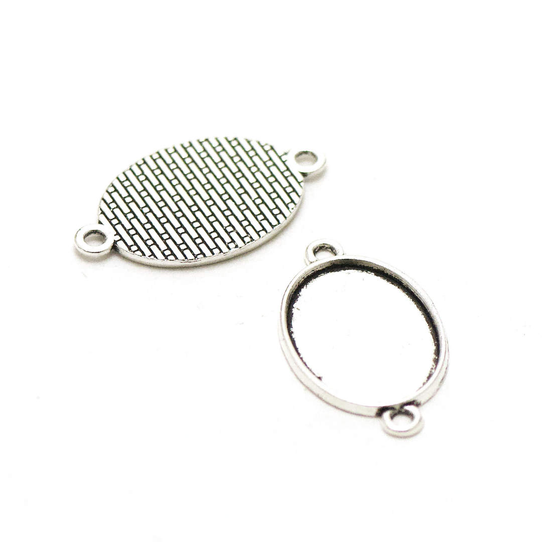 Basi Per Cammeo E Cabochon: Ciondolo Base A Goccia In Acciaio Inox Per - Foto 3