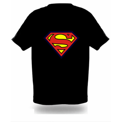 T-Shirt LED Superman