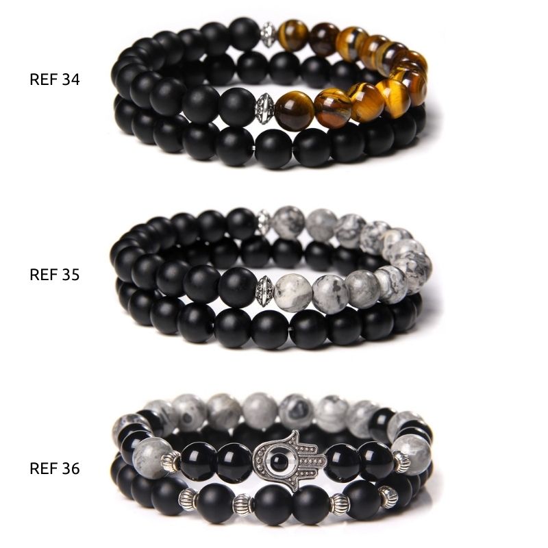 Bracelets de perles naturelles POUR LUI GoHappy (12)