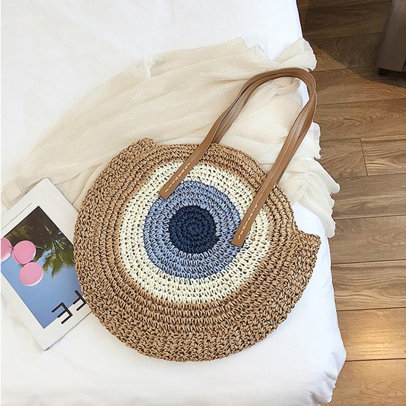 Sac rond clearance tressé