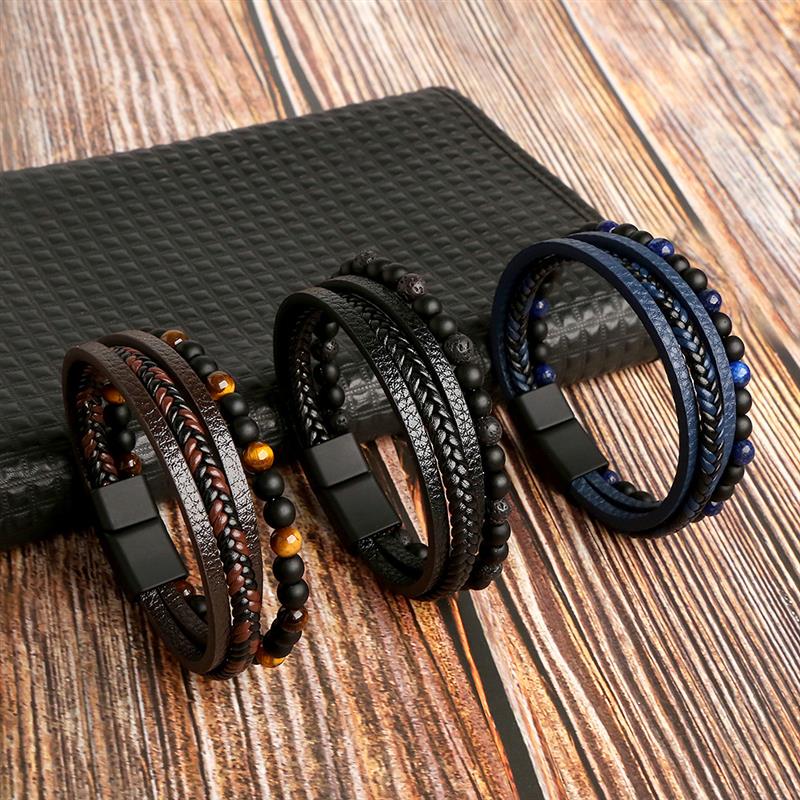 les plus beaux bracelets en cuir pour homme Business Class GoHappy