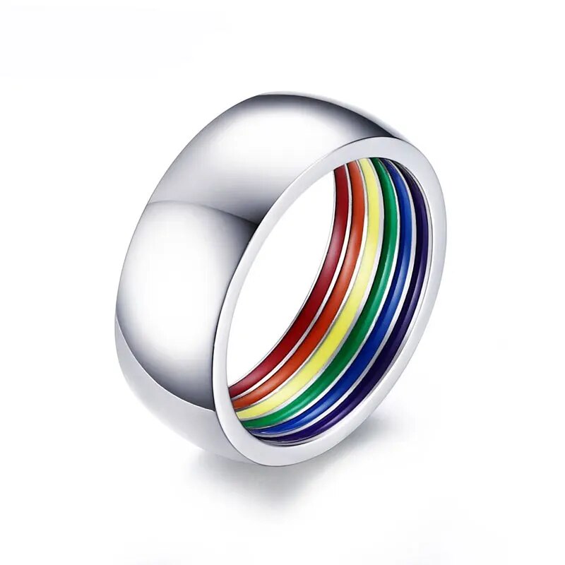 Bague H-F Arc-en-ciel Rainbow style