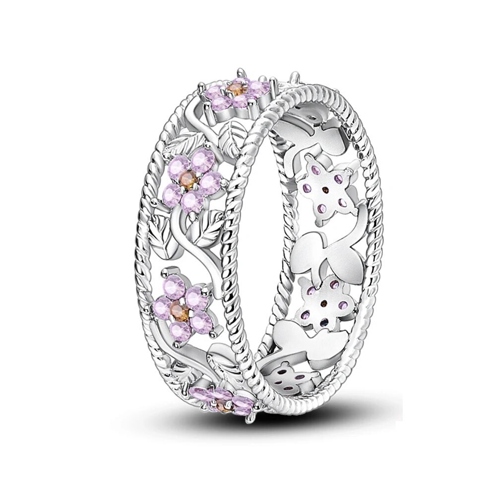 Bague Argent S925 Pink Floralie