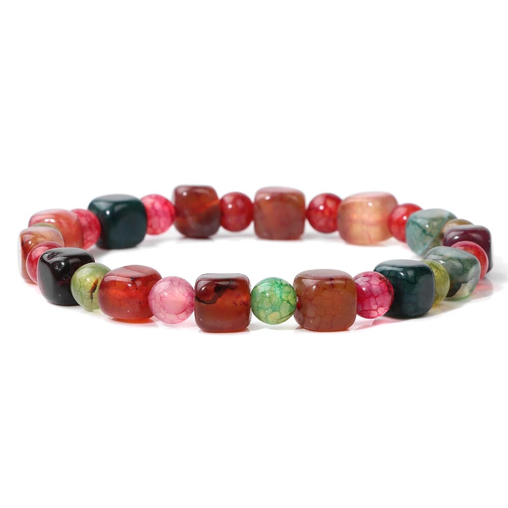 Bracelet en Agate multicolore