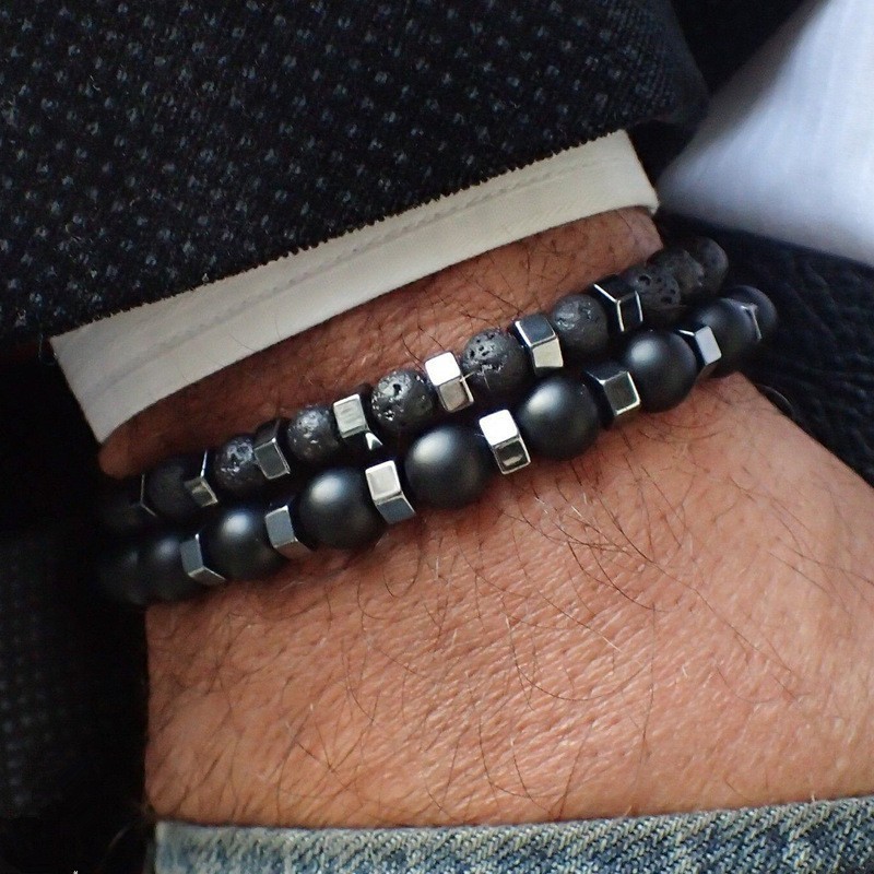 Bracelet Homme Pierres Romain