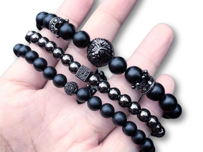 bracelets pour homme en perle et pierres naturelle
