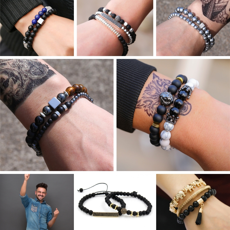 Force Naturelle : Bracelets Perles et Pierres pour Homme 5