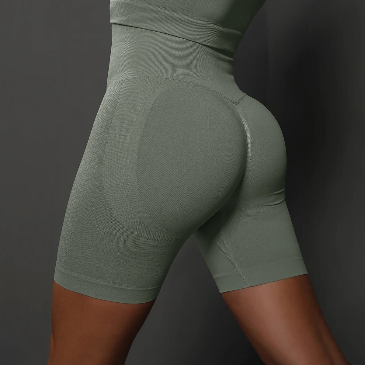 Shorts de Sport Taille Haute Push-up Femme