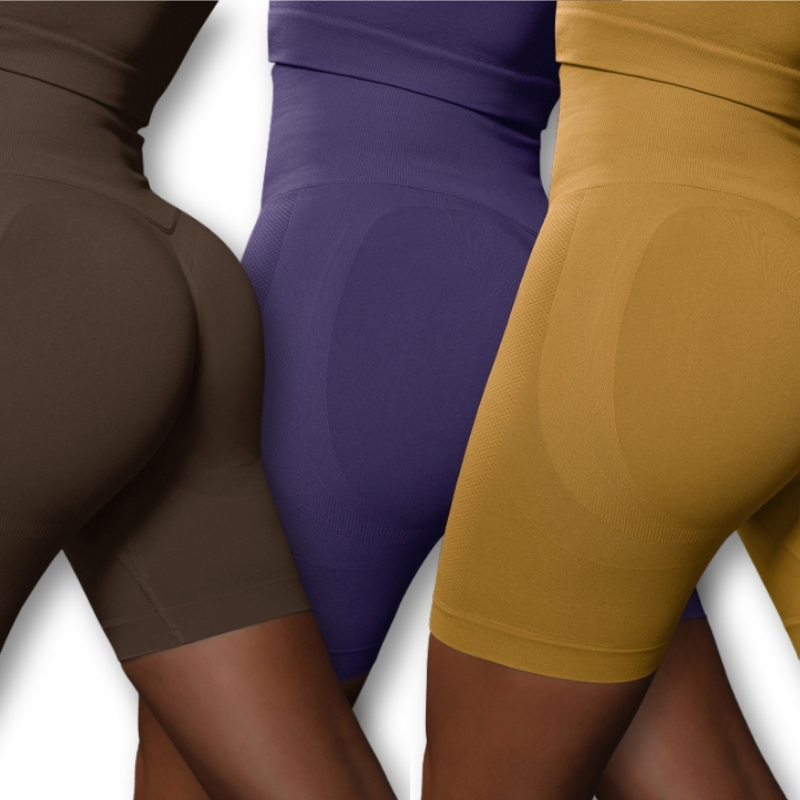 Shorts de Sport Taille Haute Push-up Femme (1)