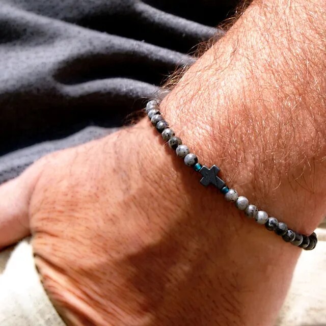 Bracelets-Chainettes en Pierres Chics et Minimalistes Homme