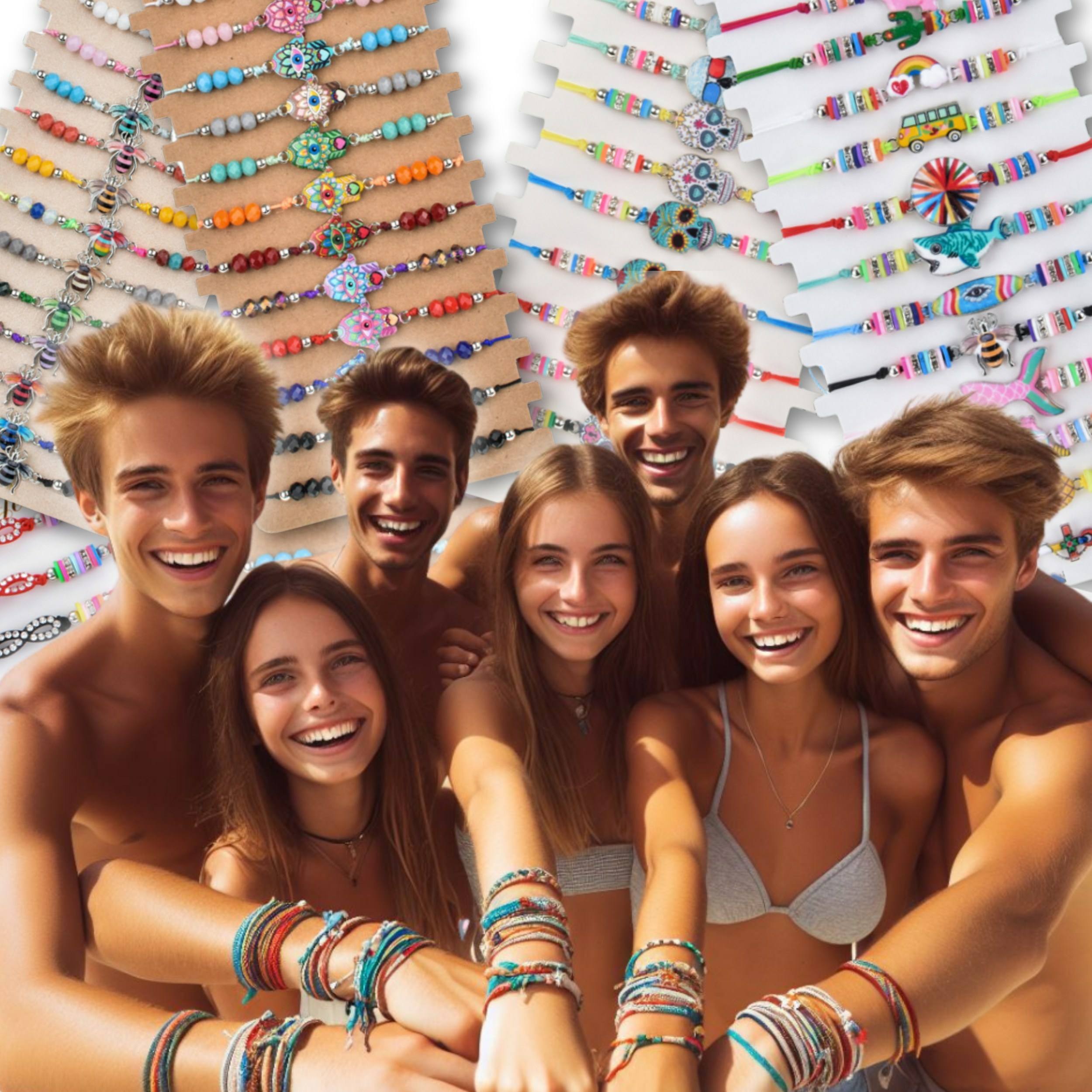 Lots de Bracelets Événementiels Summer VIBES