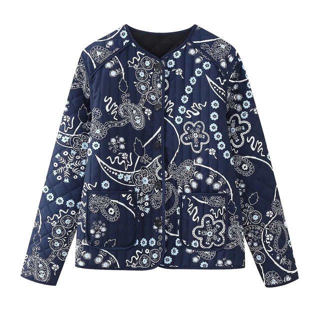 Veste Matelassée Fleurie Tendance 2024