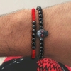 Bracelet cadeau Homme perles en pierres TEMPERAMENT crane
