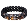 Bracelet Homme double Oeil de Tigre