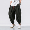 sarouel, pantalon ample, lin chinois, style décontracté, pantalon yoga homme
