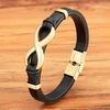 Bracelet Cuir Homme Infinity cadeau homme GoHappy boutique bracelet