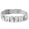 Bracelet Maille Acier et Charms Message amour GoHappy