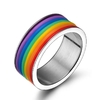 Bague H-F Arc-en-ciel Rainbow style