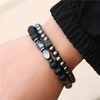 Force Naturelle : Bracelets Perles et Pierres pour Homme