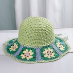 Chapeaux de paille Crochet, chapeau de plage bob