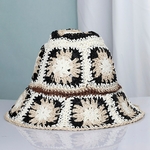 Chapeaux de paille Crochet, chapeau de plage bob