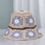 Chapeaux de paille Crochet, chapeau de plage bob