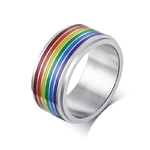 Bague H-F Arc-en-ciel Rainbow style