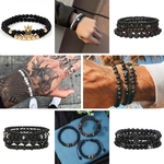 Force Naturelle : Bracelets Perles et Pierres pour Homme 1