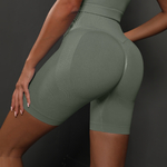 Shorts de Sport Taille Haute Push-up Femme