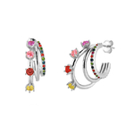 Boucles d'Oreilles Bouquet de Fleurs