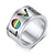 Bague Rotative H-F Rainbow style 3