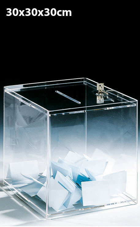 URNE PLEXIGLAS CUBIQUE 30CM