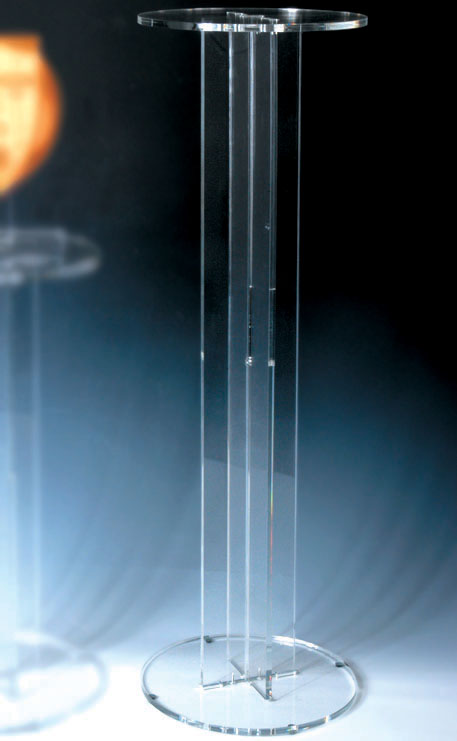 Schleiper Plexiglas transparent pointillé - impression blanche