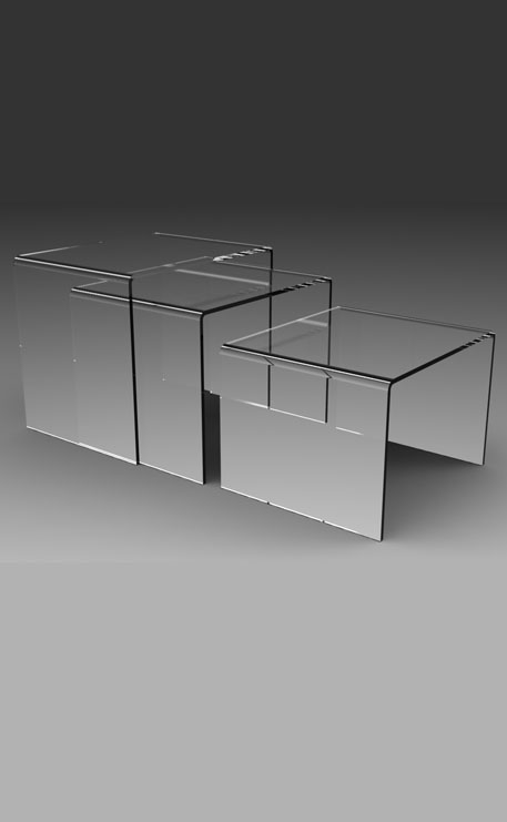 3 Table gigogne en plexiglass : ici au meilleur prix