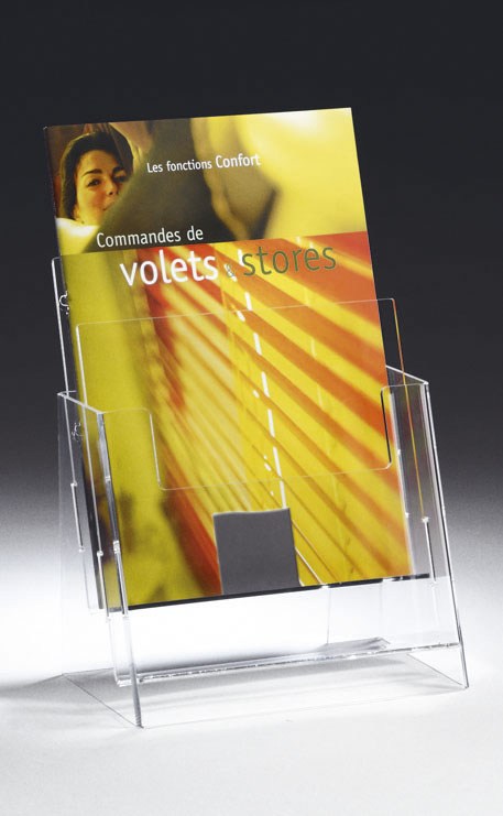 Lot De 6 Présentoirs De Table En Acrylique Transparent - Format A4 (21x29.7cm) - Pour Menu, Publicité, Bureau