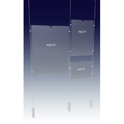 SUPPORT D'AFFICHAGE PLEXIGLAS CÂBLÉ GEANT KIT