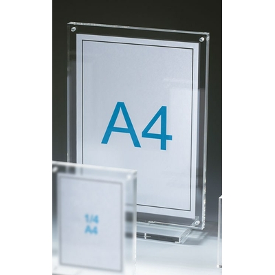 SUPPORT PLEXIGLAS CADRE PORTE-DIPLÔME A4 SUR SOCLE