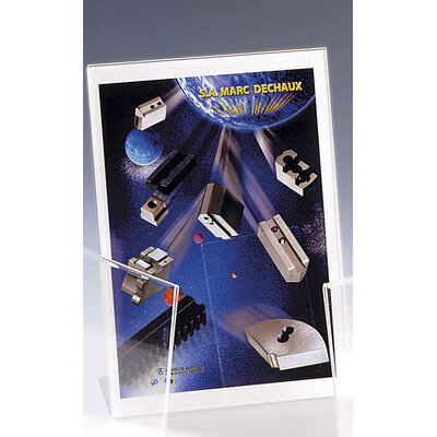 SUPPORT PLEXIGLAS INCLINÉ A4 VERTICAL ET HORIZONTAL