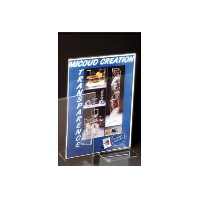 SUPPORT PLEXIGLAS VERTICAL A3 RECTO/VERSO