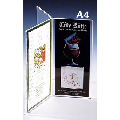 SUPPORT PLEXIGLAS TRIPTYQUE A4